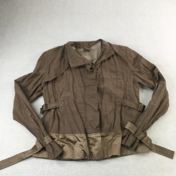Anthropolog People Like Frank Womens Jacket Brown Small Button Bohemian #0252 - Picture 1 of 11